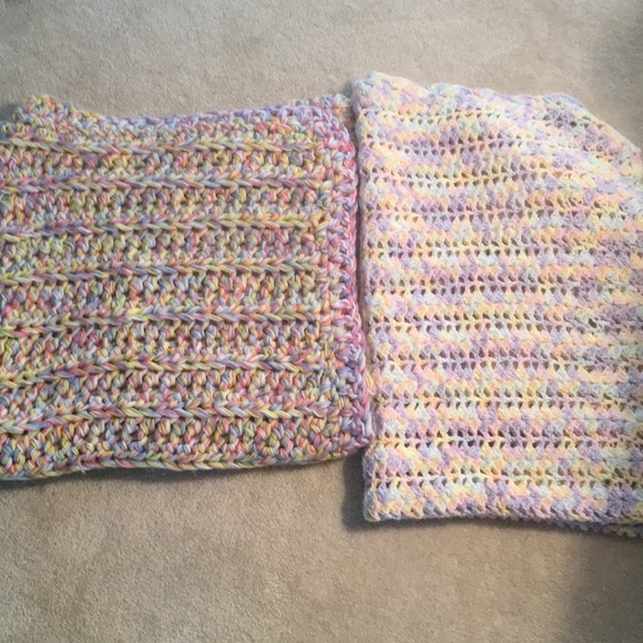 Hand Crafted Other - 2-bundle final price 15$handmade crocheted throws